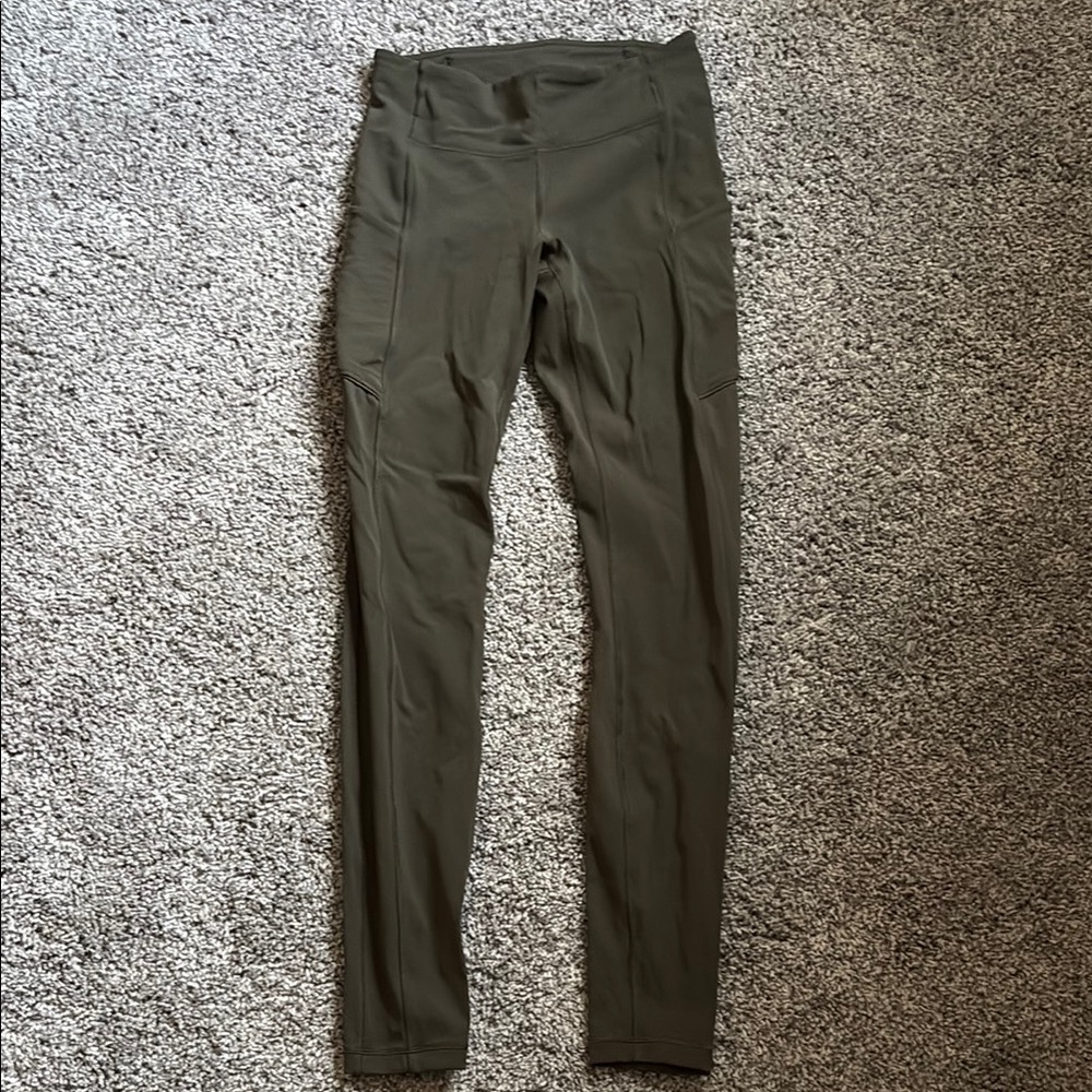 Lululemon Athletica Dark Green Leggings